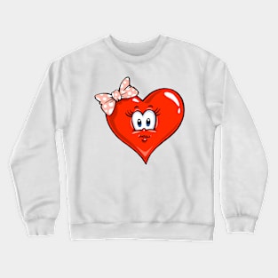 Girl Heart Crewneck Sweatshirt